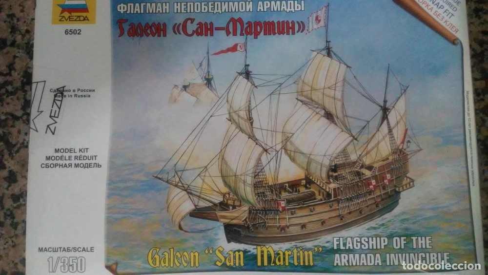 Maquetas: SANTA MARIA (Aoshima) - Pirate Ship &rdquo;BLACK SWAN&rdquo; y GALEON SAN MARTIN (Zvezda) // 1/350