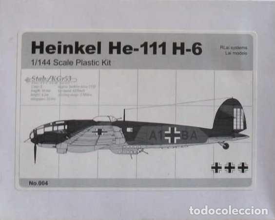 Maquetas: Heinkel He 144 A-2 (Planet Models) y Heinhel He-111 H-6 (Rlai Models)