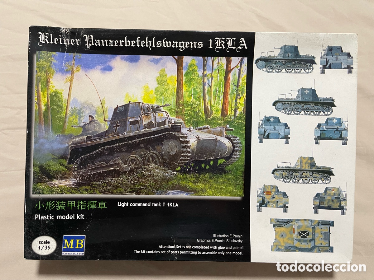 Maquetas: Kleiner Panzerbefehlswagen IKLA Pz I PANZER 1 1:35 MASTER BOX MB3502 maqueta carro guerra civil