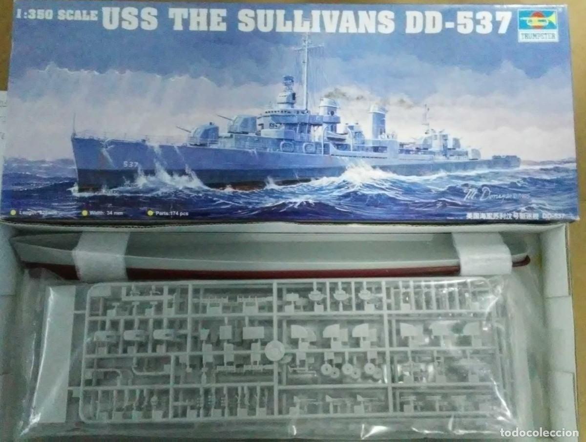 Maquetas: USS The Sullivans DD-537 y PLA Navy 052C DDG-170 Lanzhou (Trumpeter) /// Escala 1/700