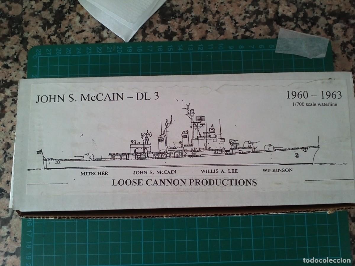 Maquettes: Destroyer DL3 John S McCain (Loose Cannon) - Cutty Sark (Imai) - Ballenero New Bedford, Whaler, 1835