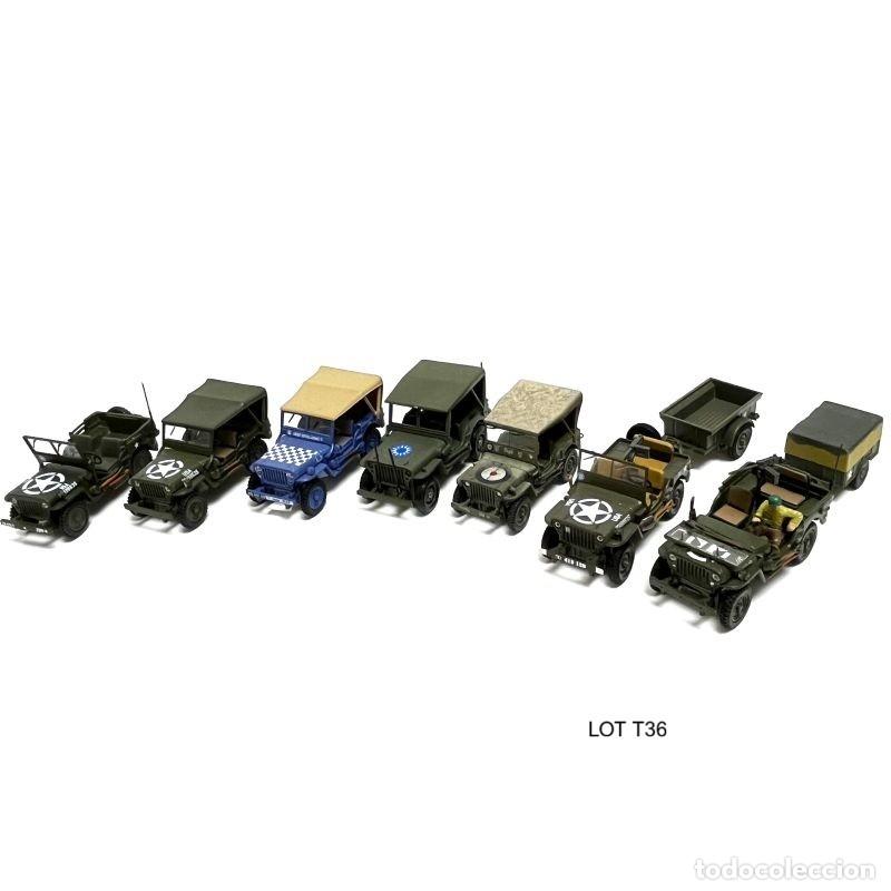 Maquetas: LOT T36 7 TANQUES 2GM Eaglemoss DeAgostini Atlas 1:43 5 Jeep Willys MB, 2 Jeep Willys MB con Bantam