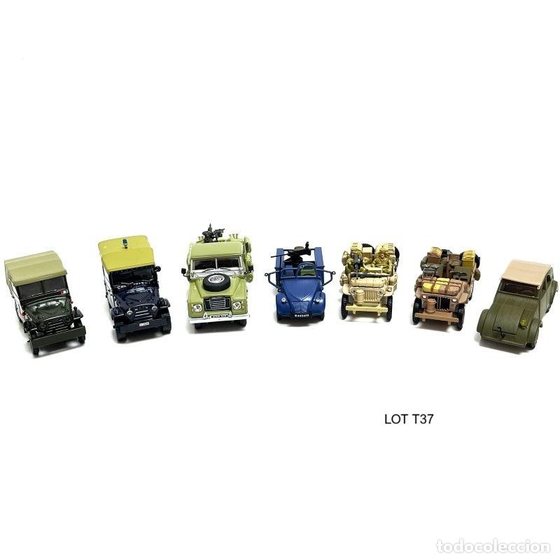 Maquetas: LOT T37 7 TANQUES 2GM. Eaglemoss, DeAgostini, Atlas 1:43. Fiat Campagnola, Jeep Willys, Land Rover