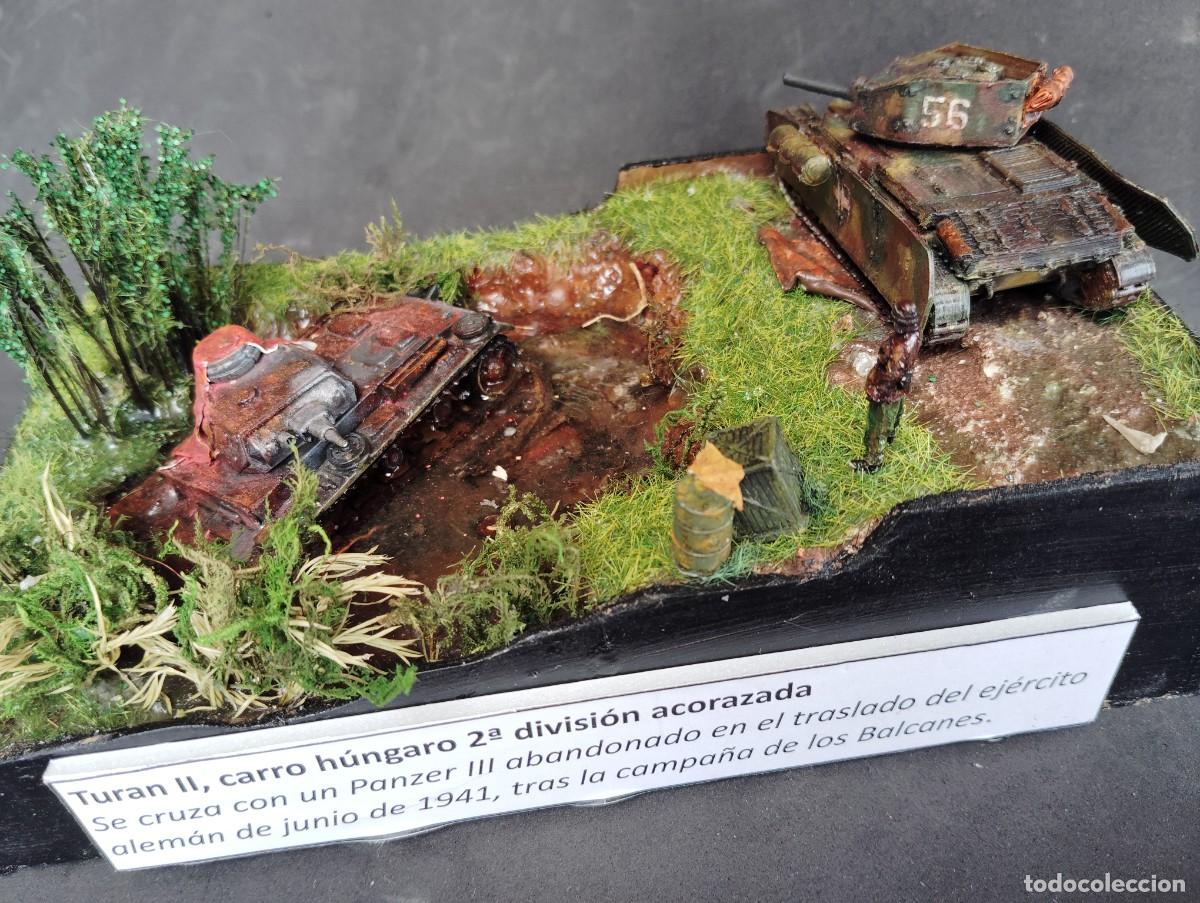Maquetas: TURAN II. CARRO H&Uacute;NGARO. 2&ordf; DIVISI&Oacute;N BLINDADA, A&Ntilde;O 1943.DIORAMA ESCALA 1/72