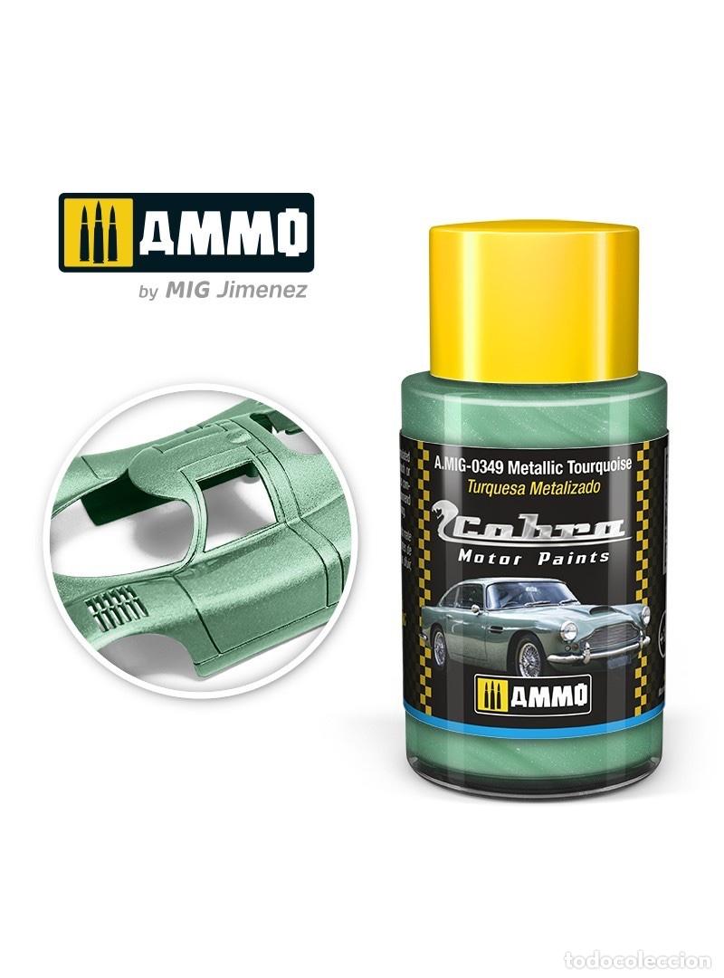 Maquetas: AMMO - COBRA MOTOR TURQUESA METALIZADO 0349
