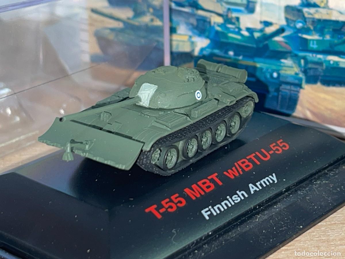 Maquetas: Trumpeter Tanque T-55 MBT w/BTU-55 Finnish Army escala 1:144 war tank
