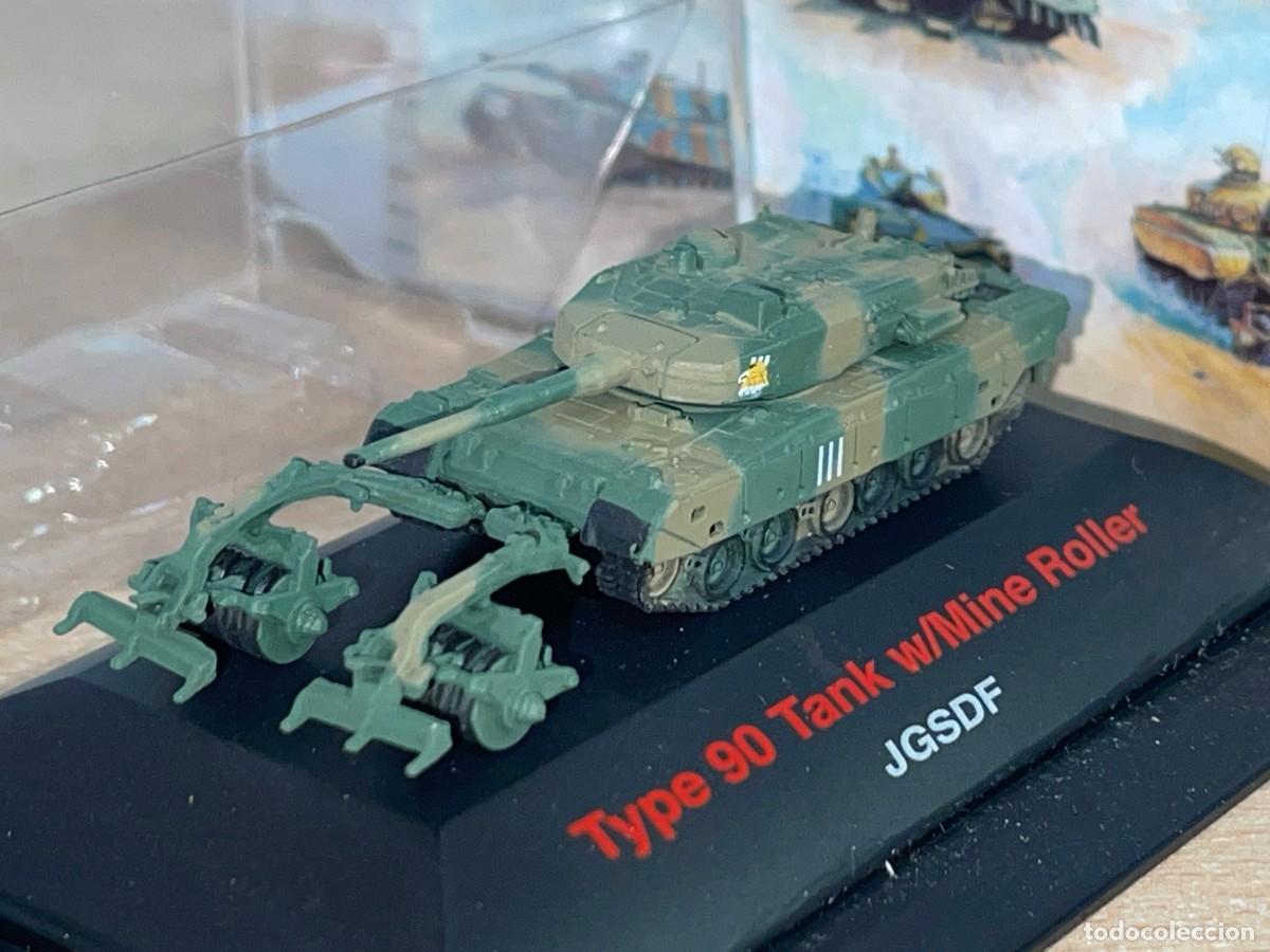 Maquetas: Trumpeter Tanque Type 90 Tank w/Mine Roller JGSDF escala 1:144 war tank