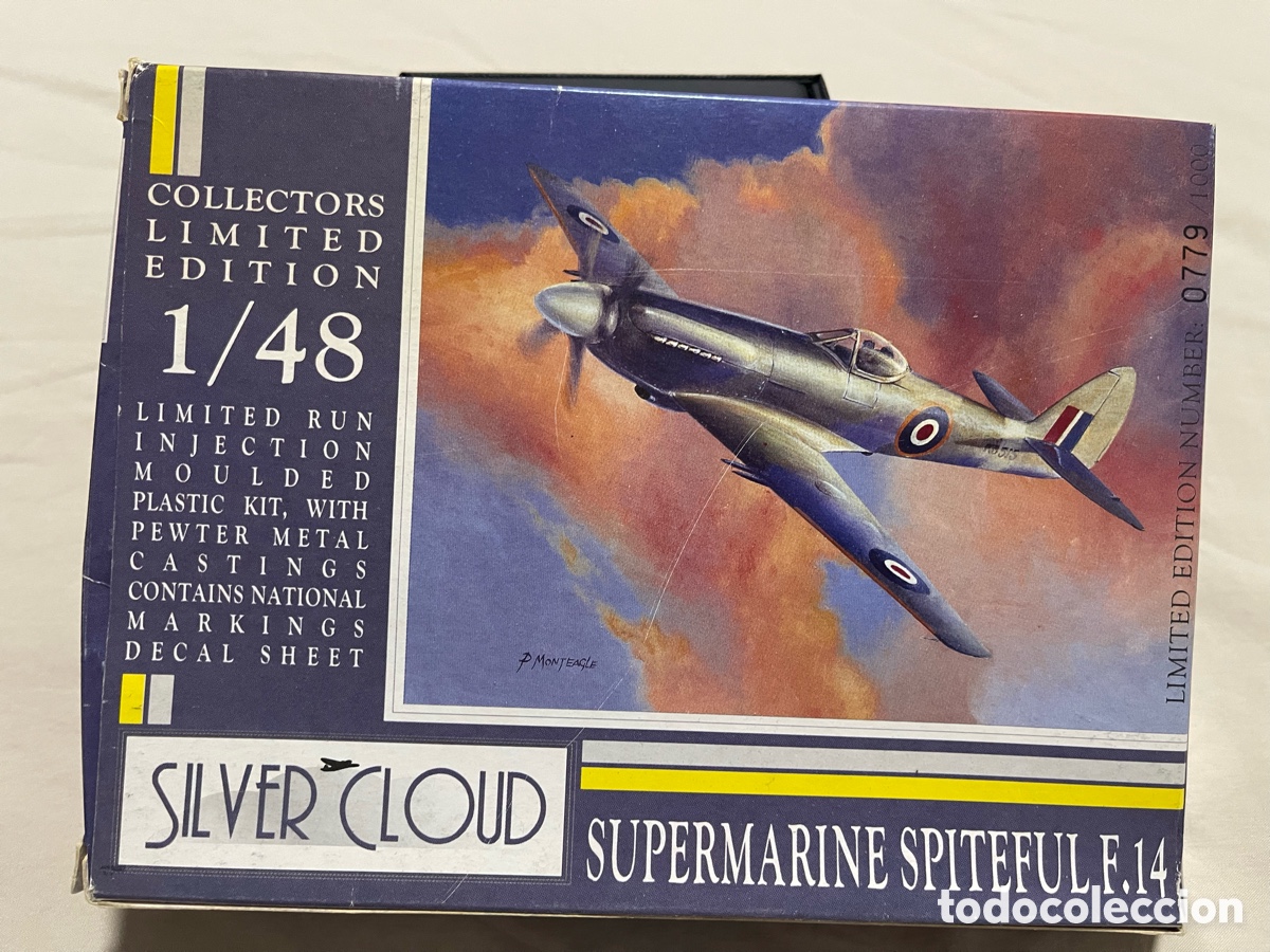 Maquetas: Supermarine SPITEFUL F.14 1:48 SILVER CLOUD SC4801 maqueta avi&oacute;n