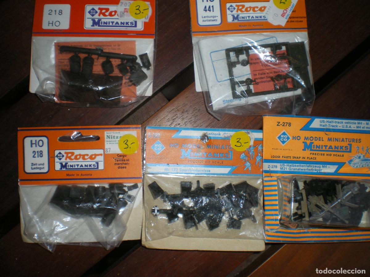 Maquetas: LOTE ACCESORIOS ROCO MINITANKS ESCALA 1/87