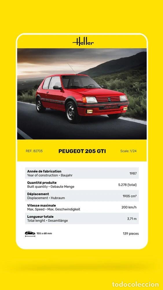Maquetas: Heller - Peugeot 205 GTI 82705 - Foto 3