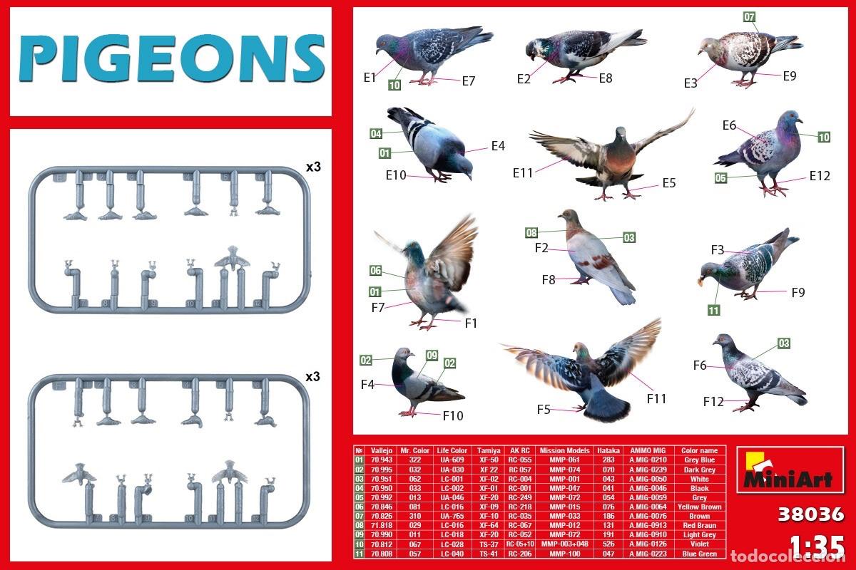 Maquetas: MINIART - PIGEONS 38036 - Foto 2