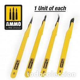 Maquetas: AMMO - JUEGO DE CUCHILLAS EST&Aacute;NDAR - 4 UDS. 8696