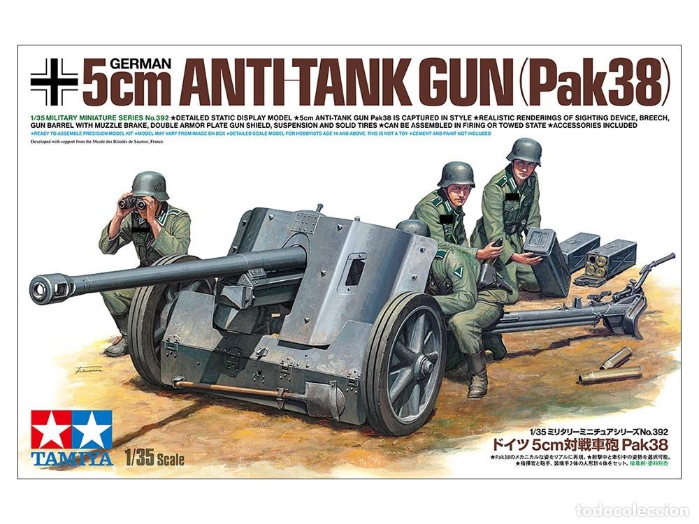 Maquetas: TAMIYA - German 5 cm Anti Tank Gun PaK 38 1/35 35392