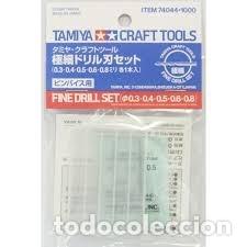 Maquetas: TAMIYA - JUEGO DE BROCAS 0.3 - 0.8mm 74044