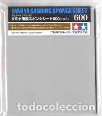 Maquetas: TAMIYA - ESPONJA ABRASIVA 600 87148