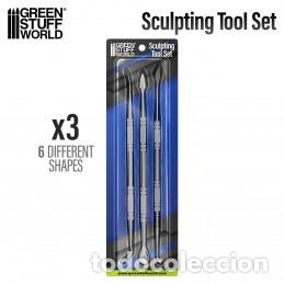 Maquetas: GREEN STUFF - HERRAMIENTAS MODELAR SET DE 3 1011