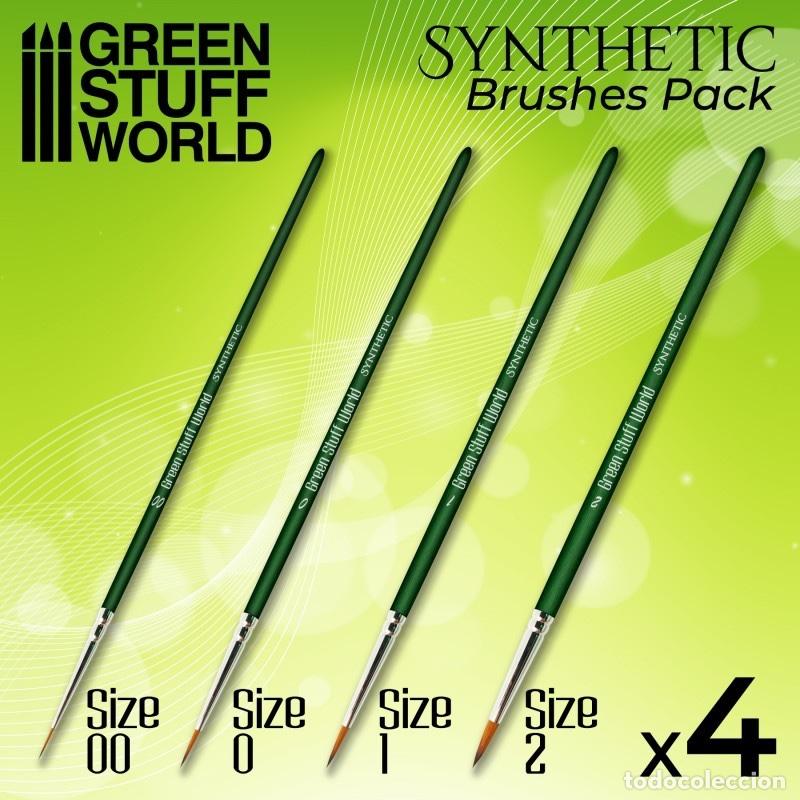 Maquetas: GREEN STUFF - PINCELES SINT&Eacute;TICOS SERIE GREEN 10192