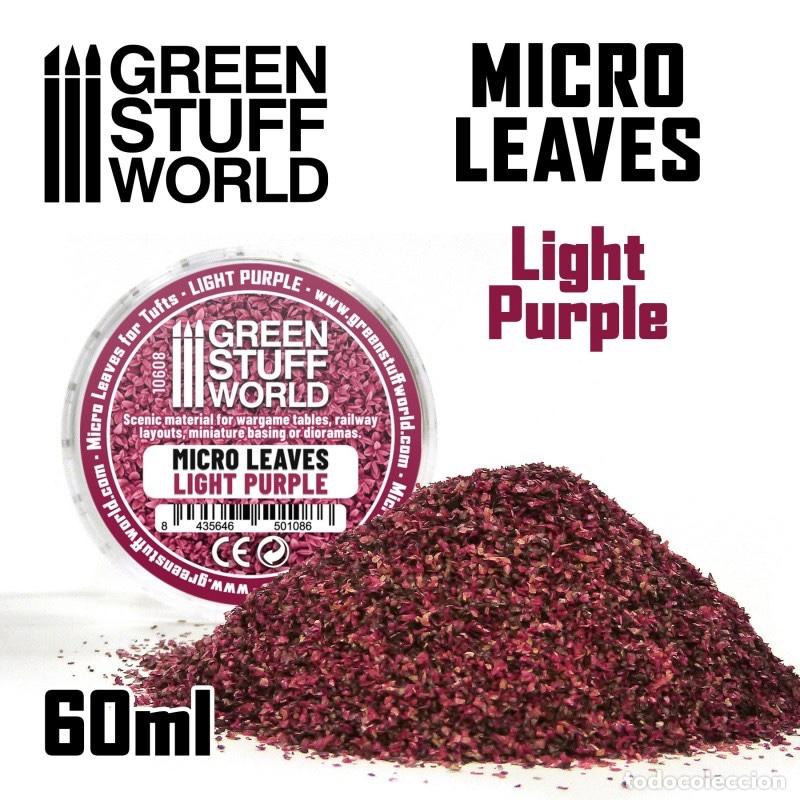 Maquetas: GREEN STUFF - MICRO HOJAS - MIX VIOLETA CLARO 15 gr 10608