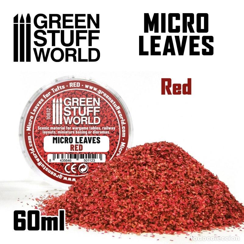 Maquetas: GREEN STUFF - MICRO HOJAS - MIX ROJO 15 gr 10612