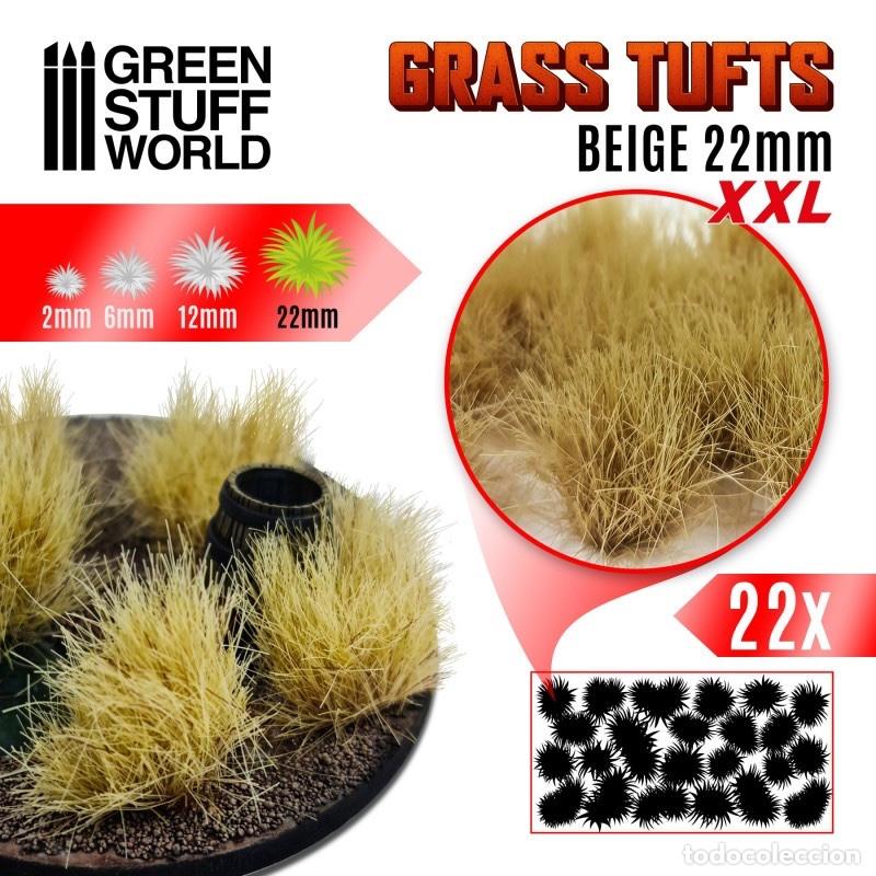 Maquetas: GREEN STUFF - MATAS C&Eacute;SPED XXL BEIGE 22mm 11450
