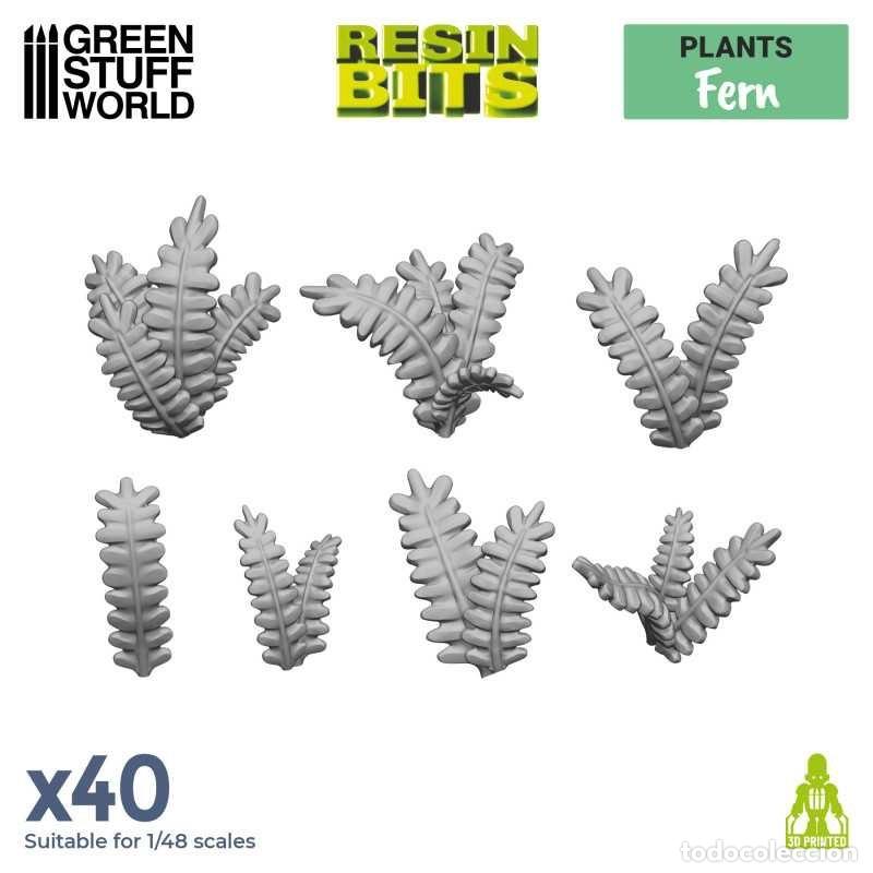 Maquetas: GREEN STUFF - HOJAS DE HELECHOS 3D 11605