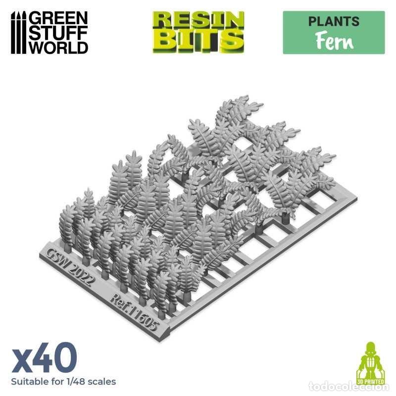 Maquetas: GREEN STUFF - HOJAS DE HELECHOS 3D 11605 - Foto 3