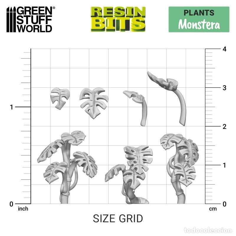 Maquetas: GREEN STUFF - SET IMPRESO EN 3D - PLANTA MONSTERA 11611 - Foto 2