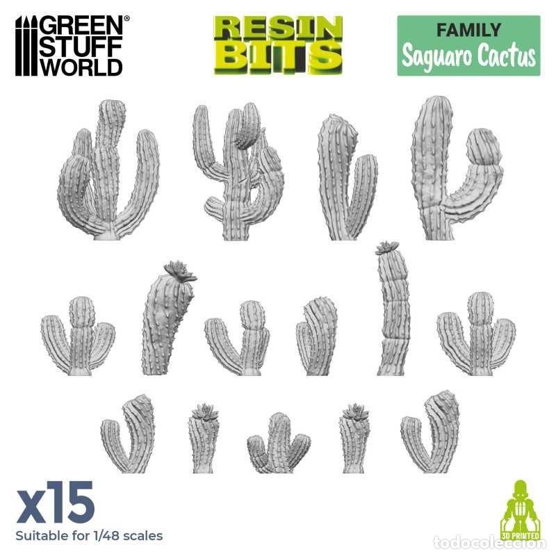 Maquetas: GREEN STUFF - SET IMPRESO EN 3D - CACTUS SAGUARO 11615 - Foto 1