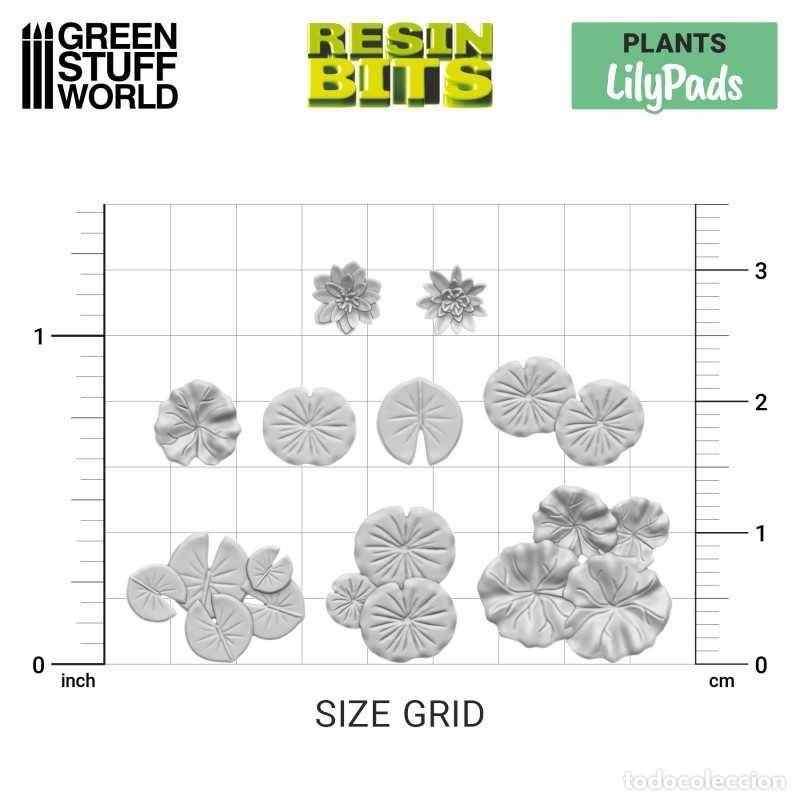 Maquetas: GREEN STUFF - PLANTAS LILY PADS 3D 11616 - Foto 2