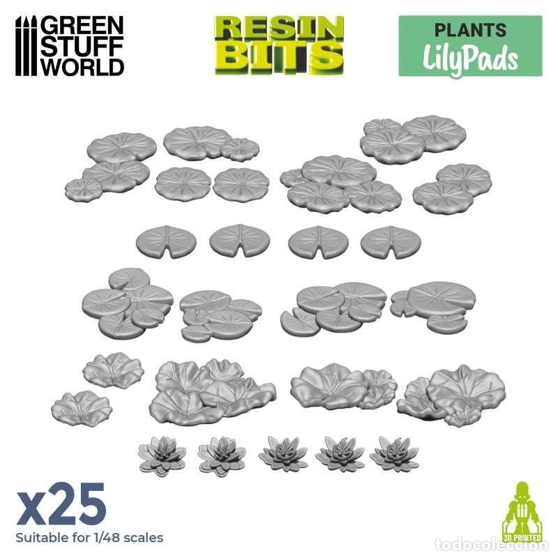 Maquetas: GREEN STUFF - PLANTAS LILY PADS 3D 11616