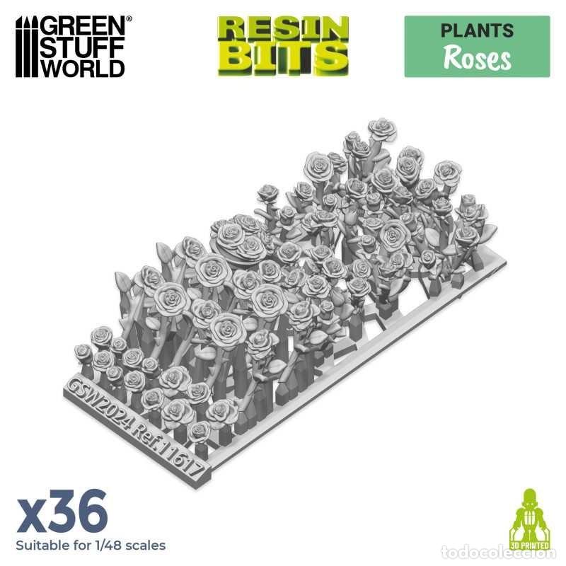 Maquetas: GREEN STUFF - SET IMPRESO EN 3D - ROSAS 11617 - Foto 3