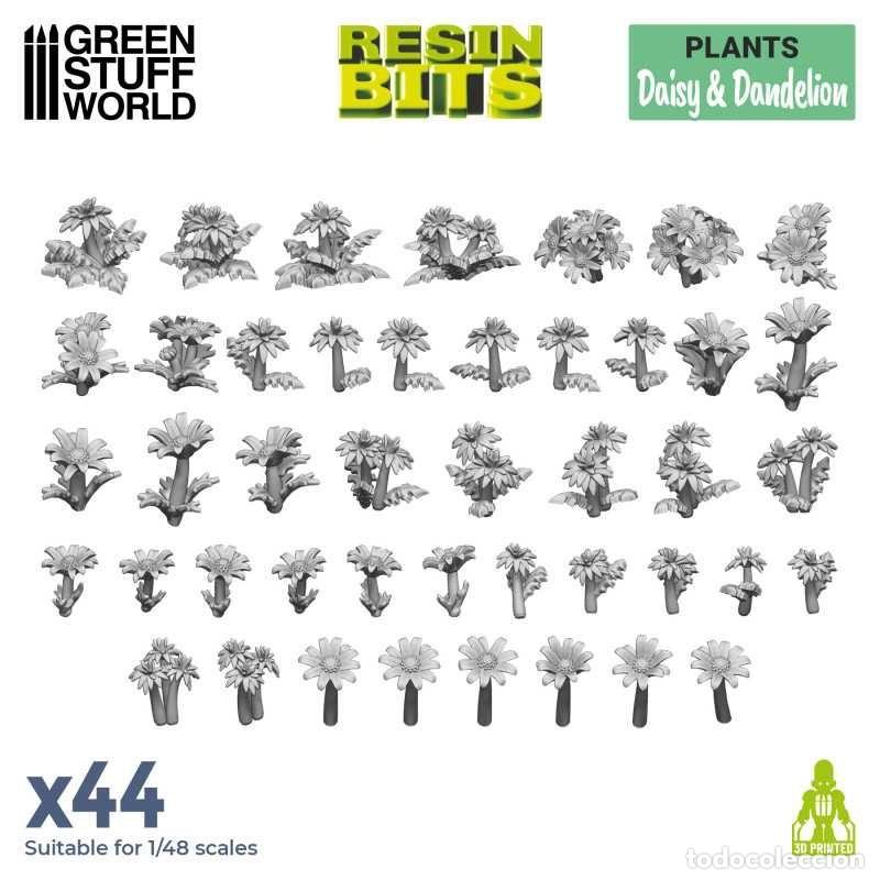 Maquetas: GREEN STUFF - MARGARITA Y DIENTE DE LE&Oacute;N 3D 11619 - Foto 1