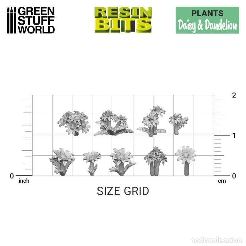 Maquetas: GREEN STUFF - MARGARITA Y DIENTE DE LE&Oacute;N 3D 11619 - Foto 2