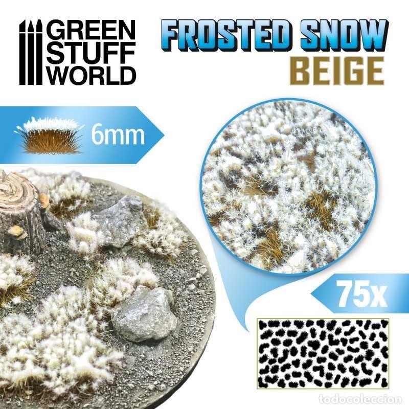 Maquetas: GREEN STUFF - MATAS ARBUSTOS NEVADAS - 6mm - BEIGE 11789
