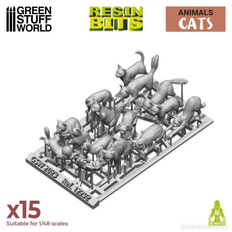 Maquetas: GREEN STUFF - GATOS 3D 12292 - Foto 3