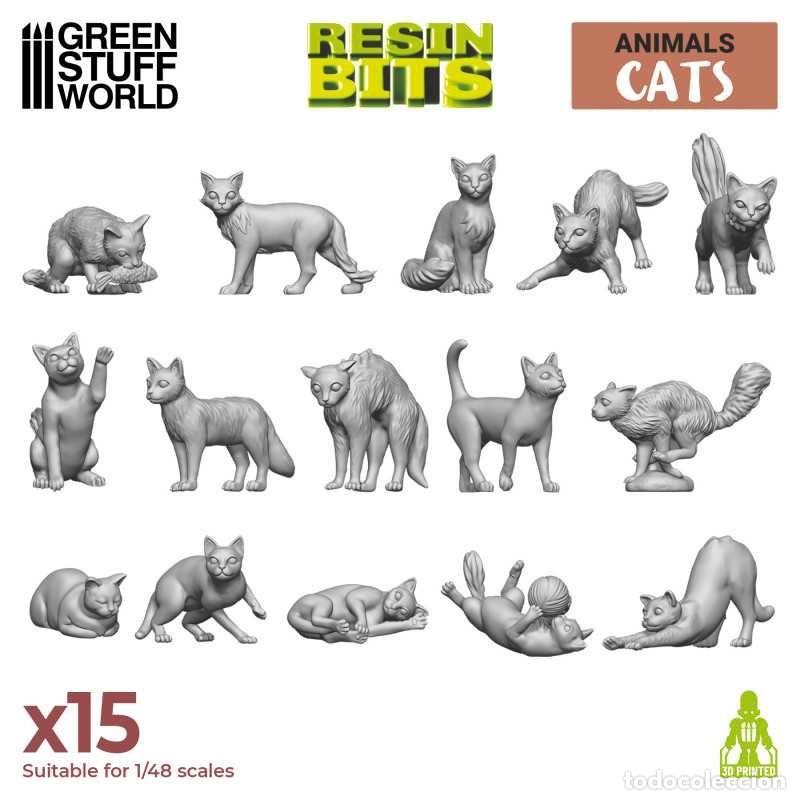 Maquetas: GREEN STUFF - GATOS 3D 12292 - Foto 1
