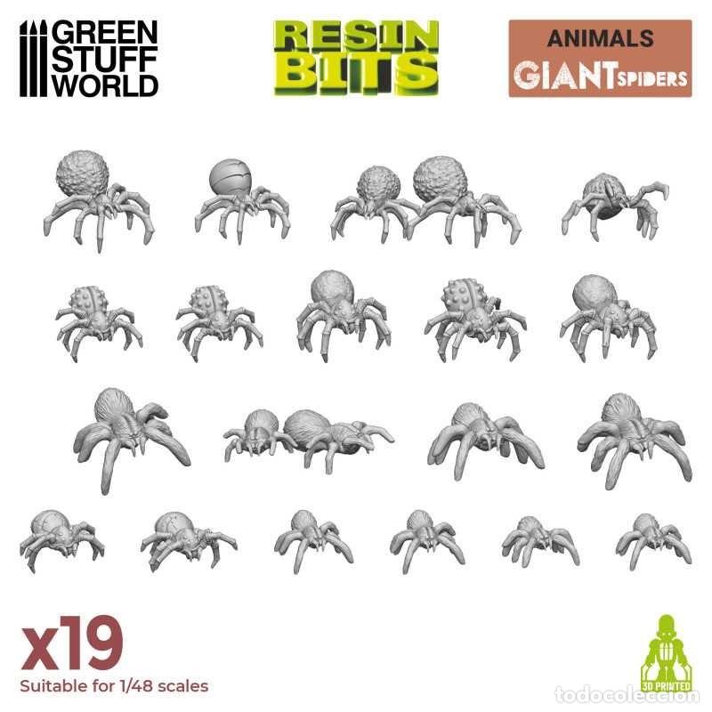 Maquetas: GREEN STUFF - SET IMPRESO EN 3D - ARA&Ntilde;AS GRANDES 12297