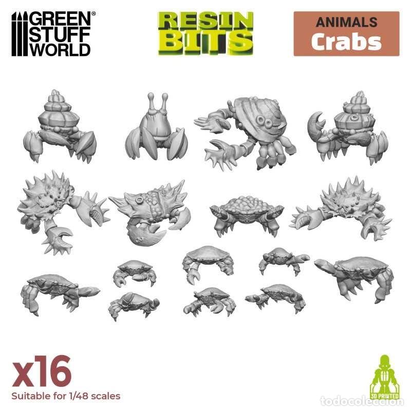 Maquetas: GREEN STUFF - SET IMPRESO EN 3D - CANGREJOS 12301 - Foto 1