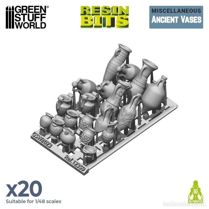 Maquetas: GREEN STUFF - SET IMPRESO EN 3D - VASIJAS ANTIGUAS 12359 - Foto 3