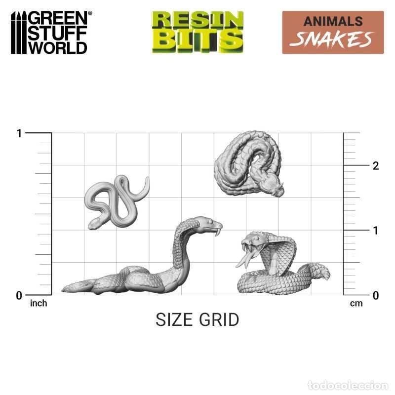 Maquetas: GREEN STUFF - SET IMPRESO EN 3D &ndash; SERPIENTES 12668 - Foto 2