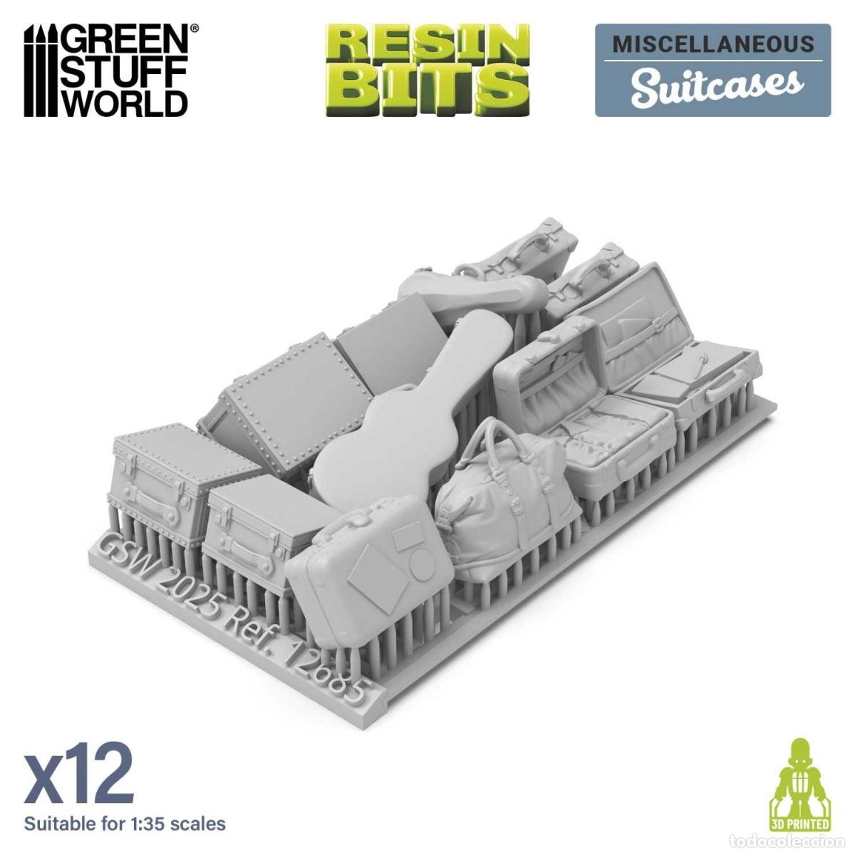 Maquetas: GREEN STUFF - Maletas de viaje 1:35 12685 - Foto 4
