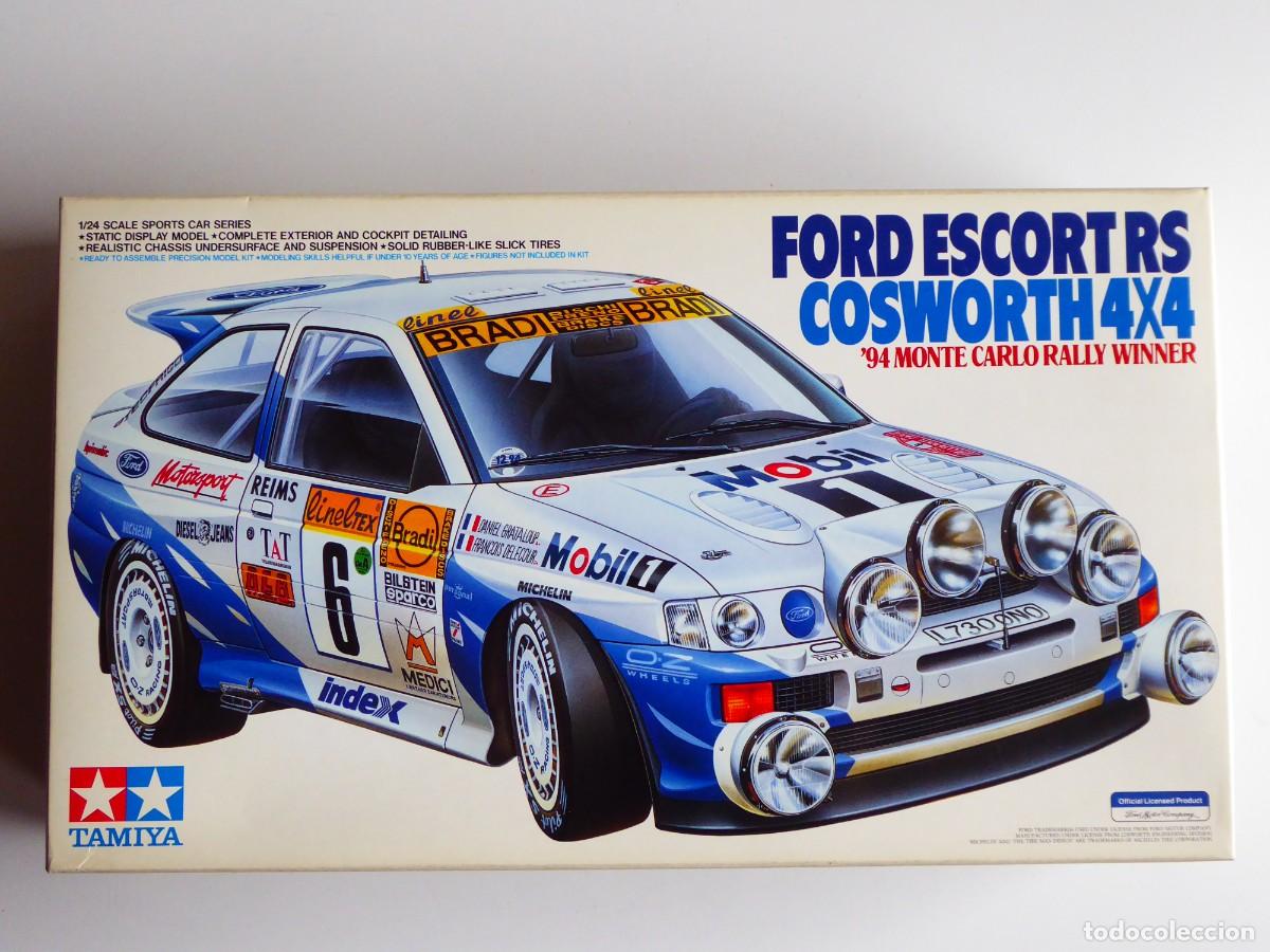 Maquetas: 1/24 Tamiya Ford Escort RS Cosworth 4X4 Mobil 1 Motorsport #4 #6 Winner Rally Monte Carlo 1994