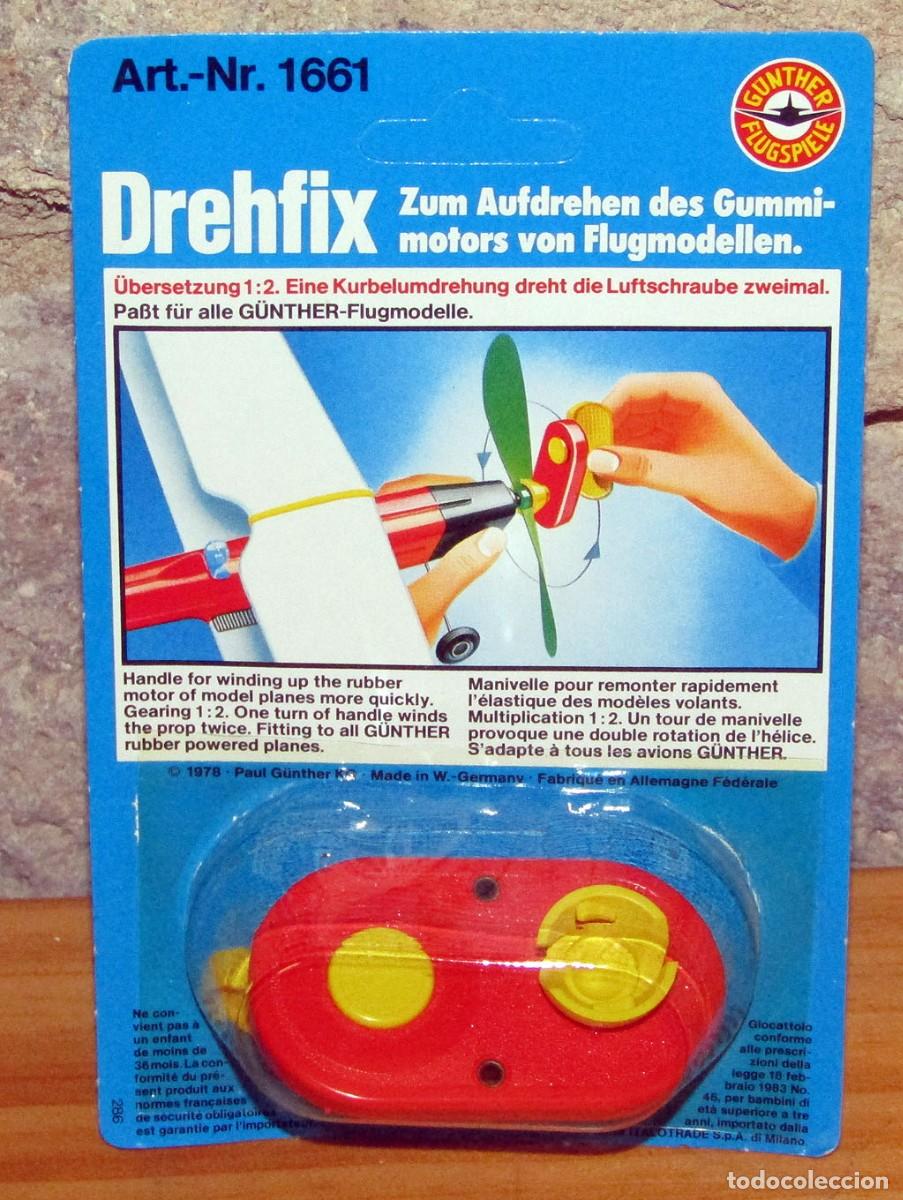 Modelle: LLAVE DE CUERDA O PROPULSOR DREHFIX PARA AVIONETAS GUNTHER PROPULSADAS CON GOMAS O BANDAS ELASTICAS