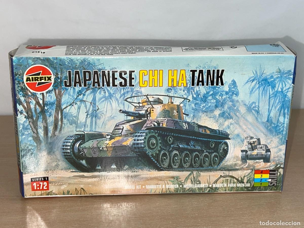 Models: 7- Airfix model kit Japanese Chi Ha Tank Ref 01319 caja con maqueta 1/72 WWII 1:72 Japan Tanque 2&ordf;GM