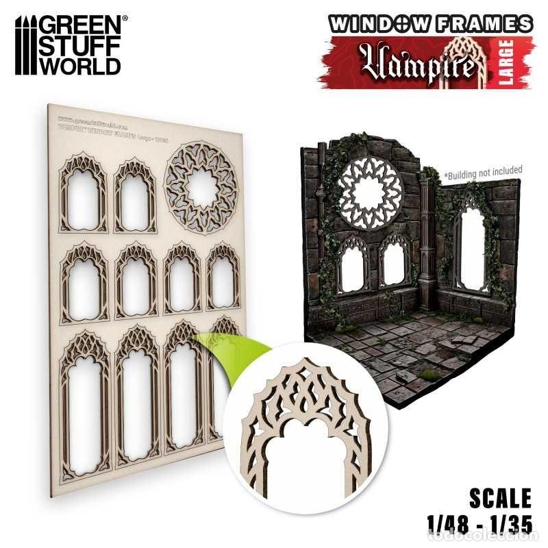 Maquetas: GREEN STUFF - VENTANAS VAMPIROS - GRANDES 13256 - Foto 1