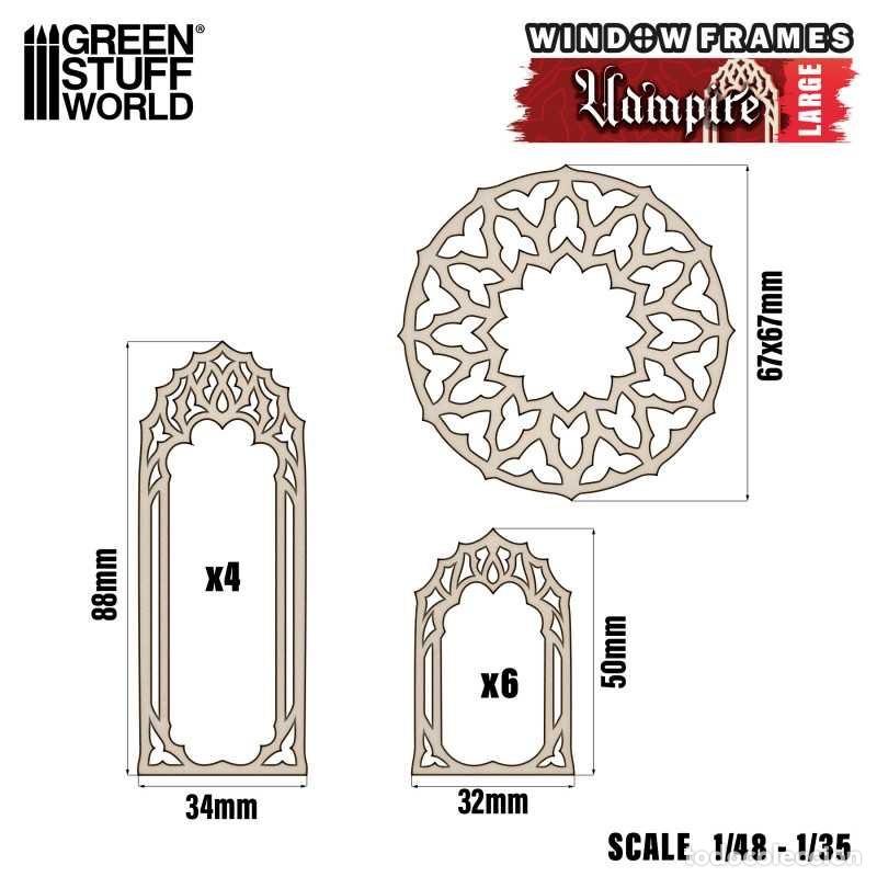 Maquetas: GREEN STUFF - VENTANAS VAMPIROS - GRANDES 13256 - Foto 3