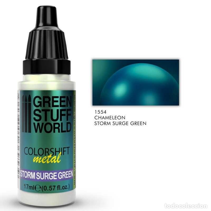 Maquetas: GREEN STUFF - PINTURA CAMALE&Oacute;N STORM SURGE GREEN 1554