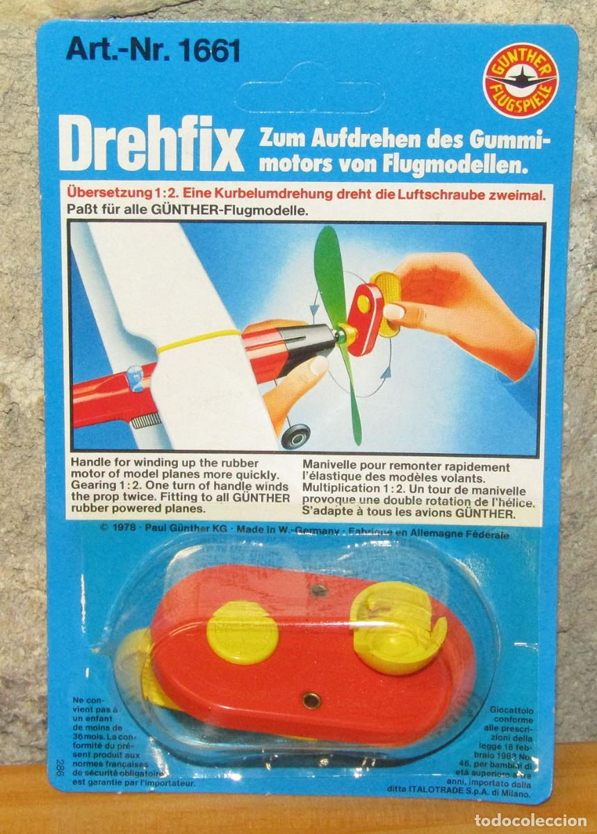 Models: LLAVE DE CUERDA O PROPULSOR DREHFIX PARA AVIONETAS GUNTHER PROPULSADAS CON GOMAS O BANDAS ELASTICAS