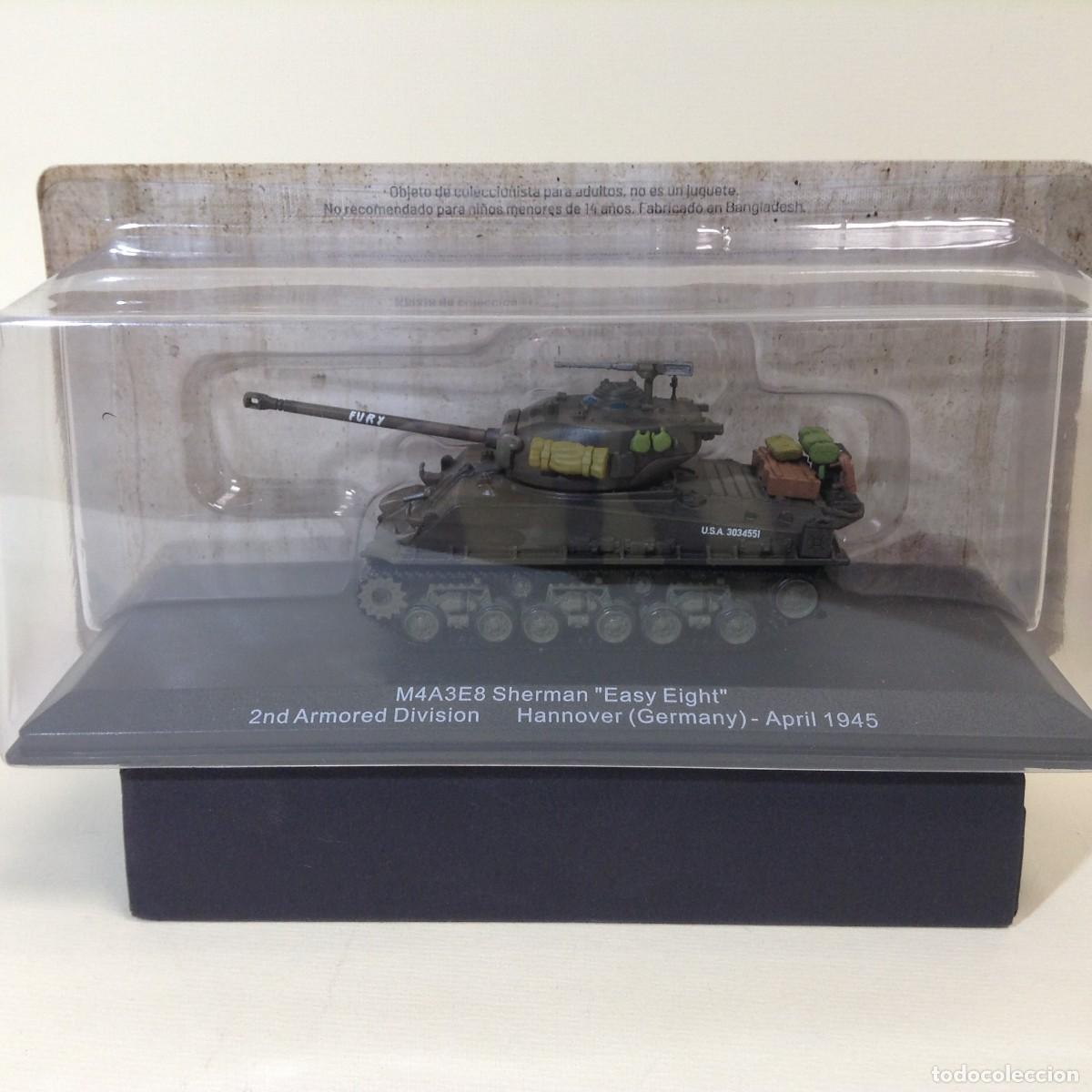 Maquettes: COLECCION TANQUES DE COMBATE: M4A3E8 SHERMAN &rdquo;EASY EIGHT&rdquo; HANNNOVER ALEMANIA - APRIL 1945 *SALVAT*