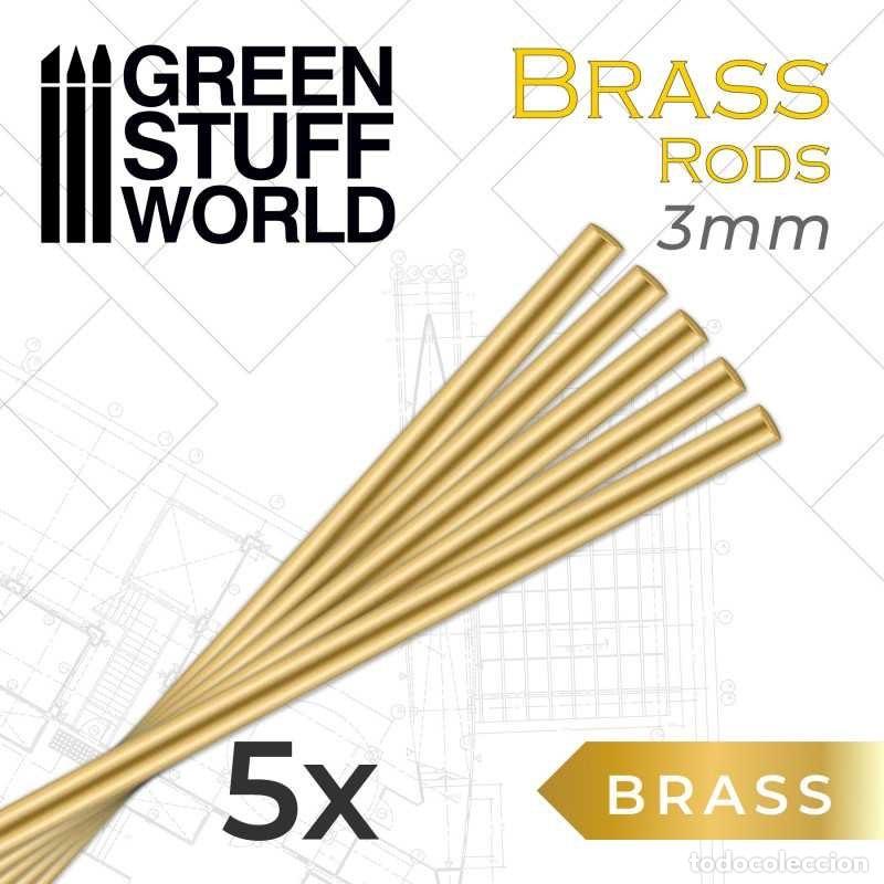 Maquetas: GREEN STUFF - BARRAS DE LAT&Oacute;N 3 mm 9334